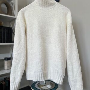 Cozy White Knit Sweater